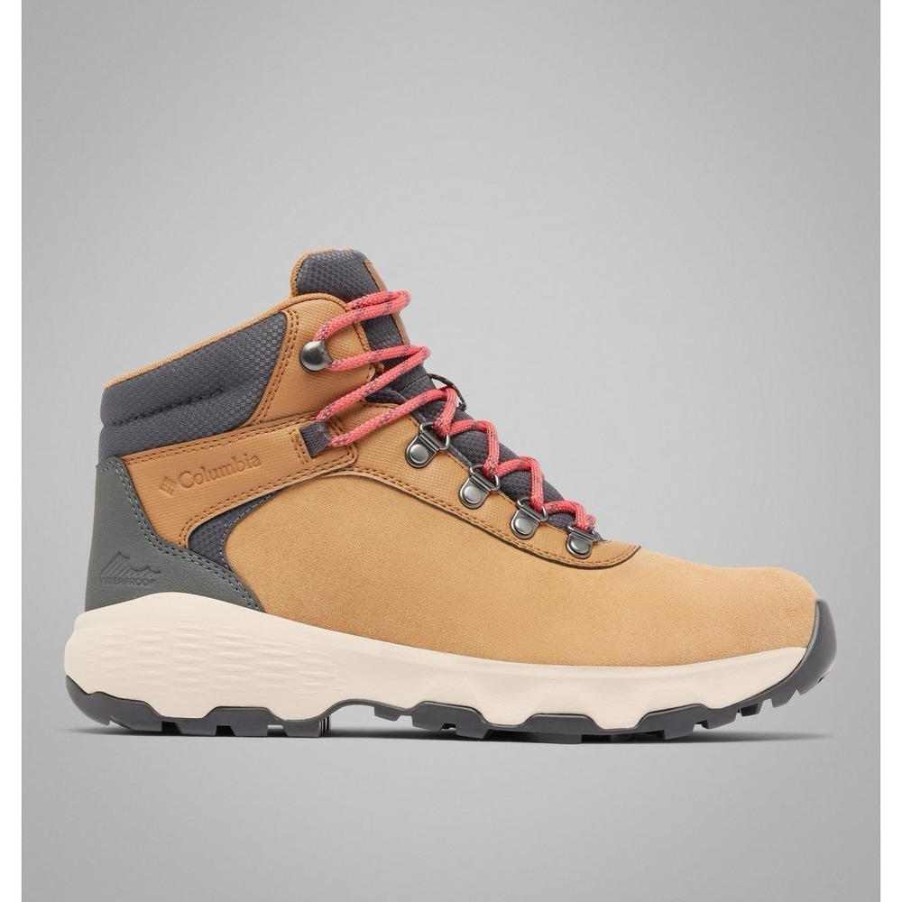 Columbia Newton Wander Womens Waterproof Hiking Boots‎ Elk Sunset Red NEW 7.5